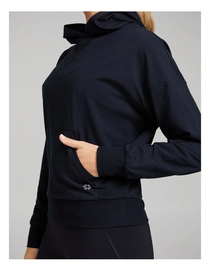Rockwear Comfort Touch Long Sleeve Hoodie in Black, view 5
