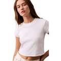 Calvin Klein Jeans Monogram Baby Tee in White – Infant Graphic Tee