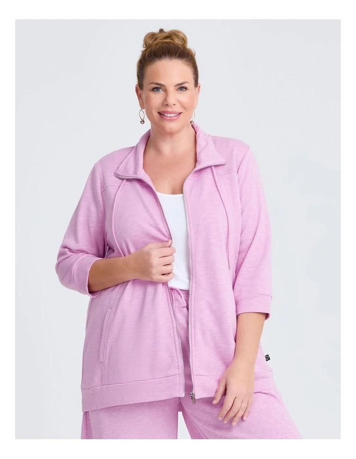Taking Shape Active Sweat Jacket Lilac, view 3
