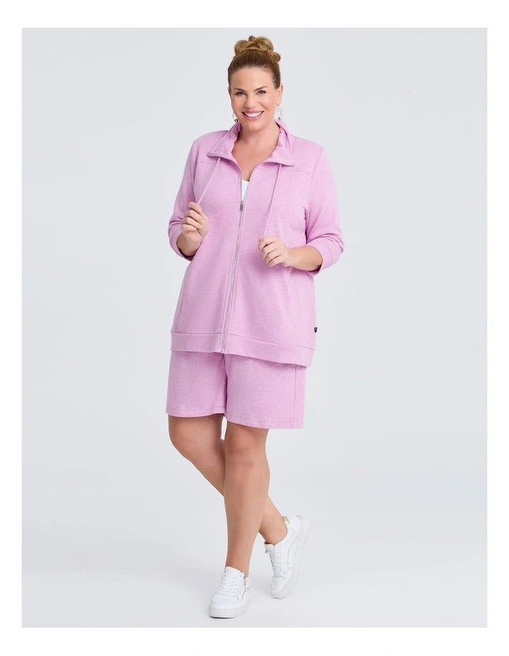 Taking Shape Active Sweat Jacket Lilac, view 4