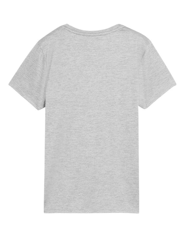 Puma Tad Essential Heather Tee for Men – Grey Training T-Shirt with Small Chest Logo