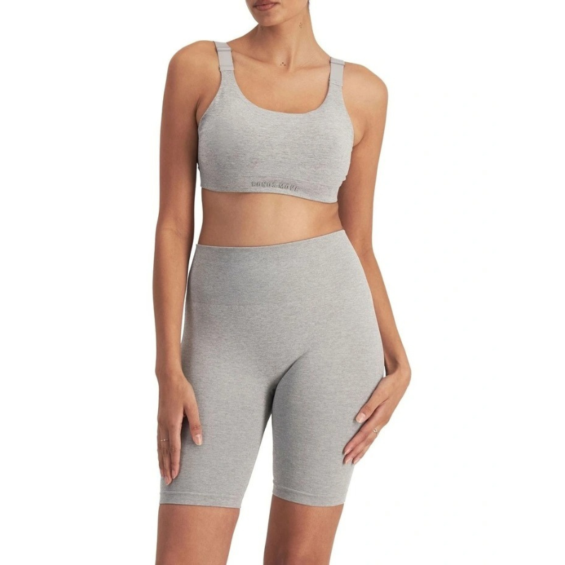 Bonds Move Seamless Bralette in Pearl Grey Marle, view 1
