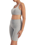 Move Seamless Bralette in light marle with adjustable straps, removable cups, and moisture-wicking fabric for smooth everyday comfort