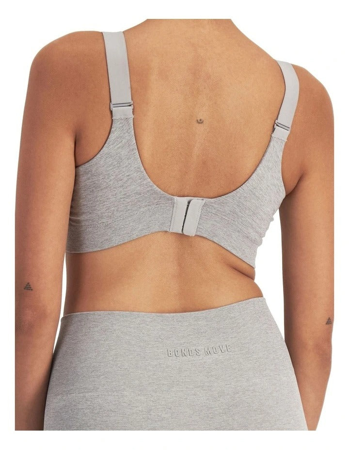 Bonds Move Seamless Bralette in Pearl Grey Marle, view 3