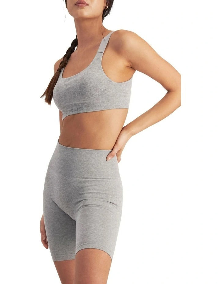 Bonds Move Seamless Bralette in Pearl Grey Marle, view 7