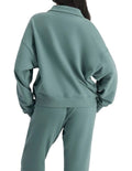 Bonds Move Half Zip Pullover with zip opening, stand collar and kangaroo pockets
