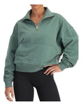Bonds Move Half Zip Pullover with zip opening, stand collar and kangaroo pockets