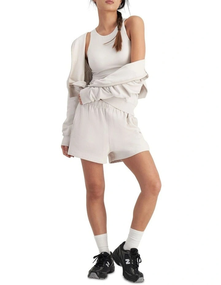 Bonds  Move Double Zip Hoodie in White Banksia, view 5