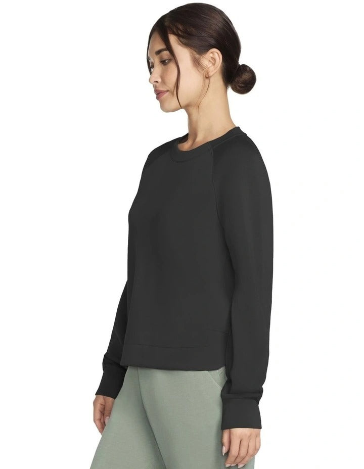 Skechers Skechluxe Elevate Crewneck in Black, view 3