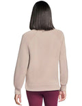 Skechers Skechluxe Elevate Crewneck Jumper in Light Taupe front view