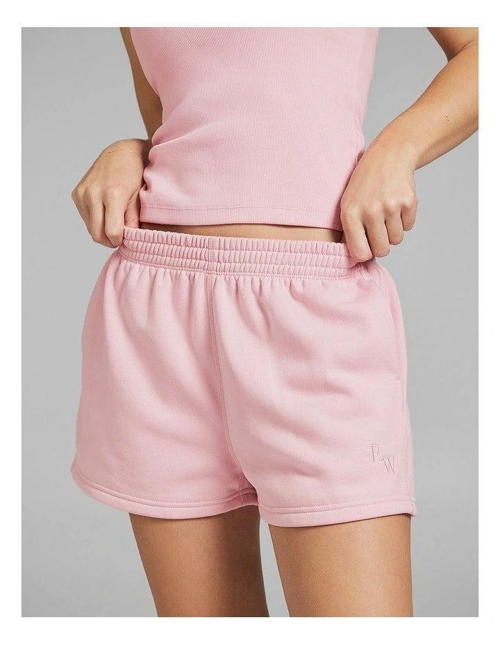 Rockwear Cosy Fleece Shorts Ballet in Pink, view 3