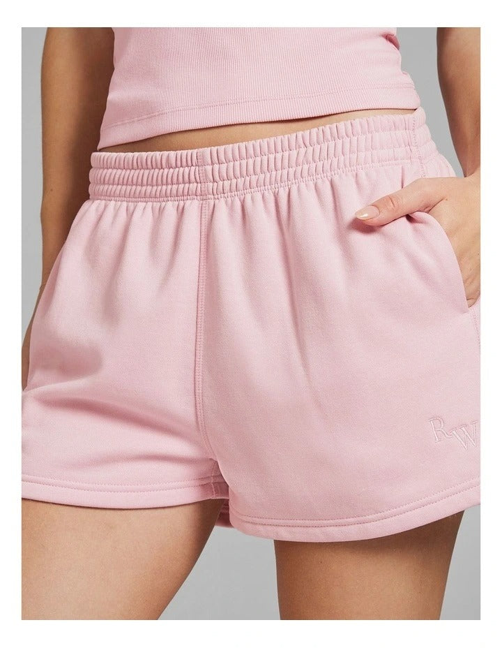 Rockwear Cosy Fleece Shorts Ballet in Pink, view 4