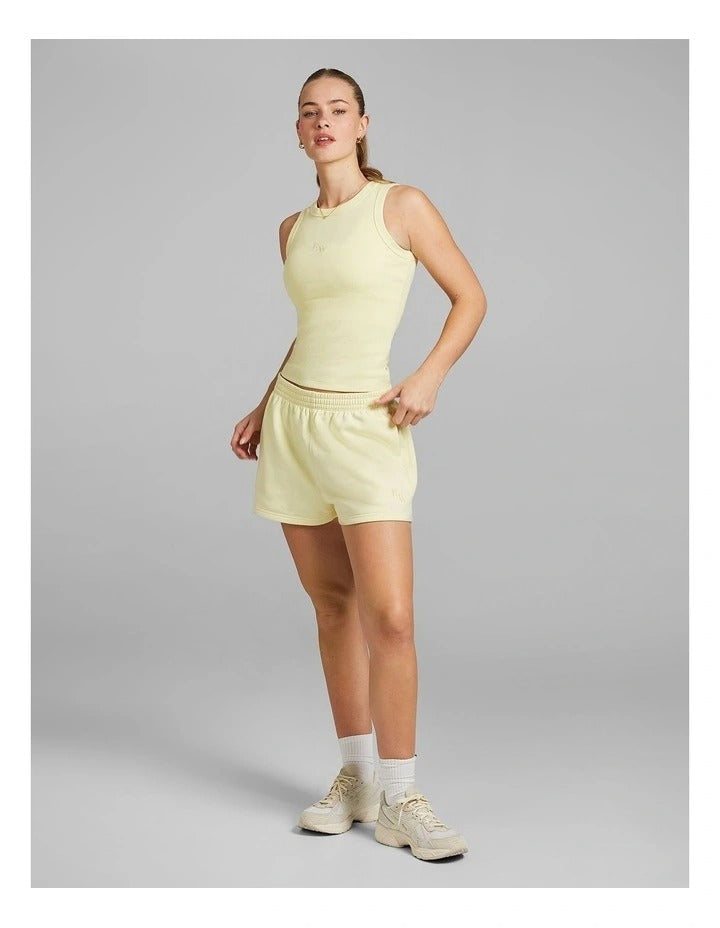 Rockwear Cosy Fleece Shorts in Yellow, view 5