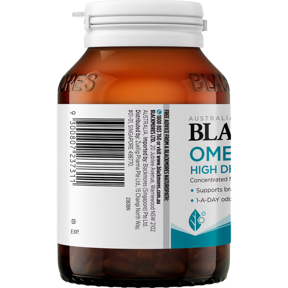 Blackmores Omega Brain High DHA Fish Oil 60 pack, view 2