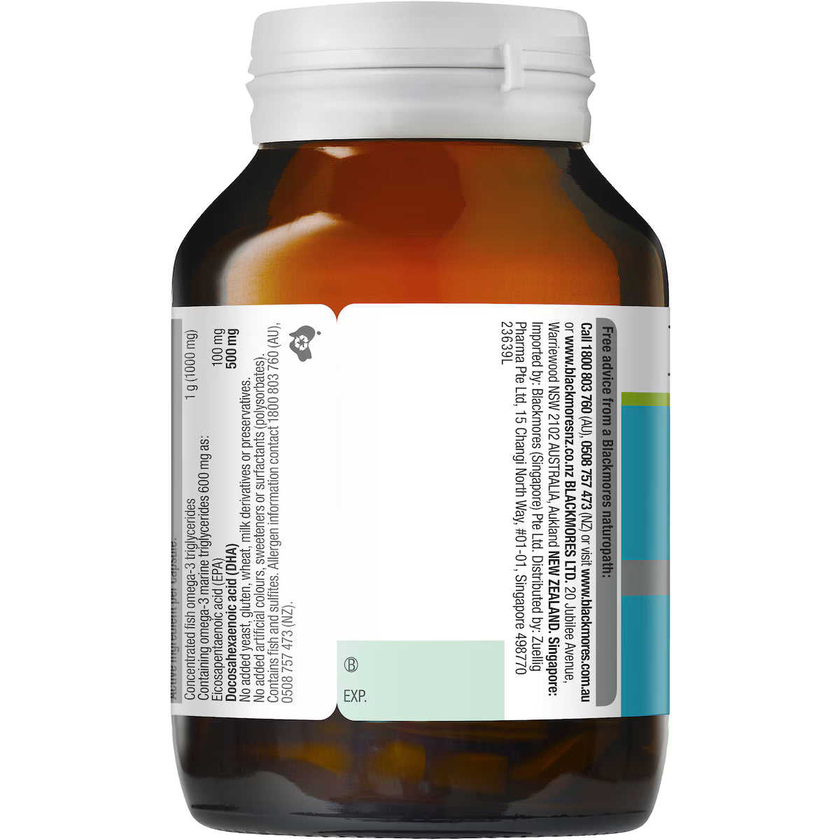 Blackmores Omega Brain High DHA Fish Oil 60 pack – Supports brain function, cognitive health, and overall well-being with high DHA content.