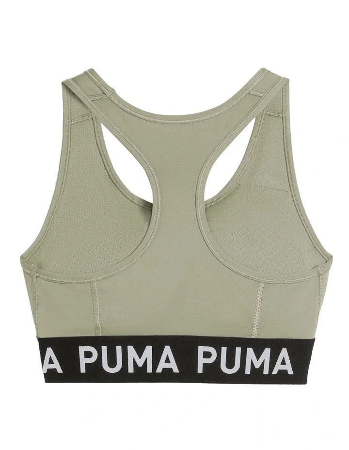 Puma 4Keeps Strong Bra Medium Impact Sportswear with Racerback Straps and Drycell Technology