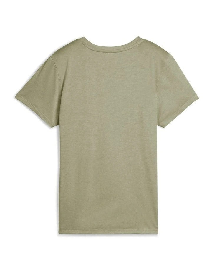 Puma TAD Essential W Heather Tee in recycled polyester with dryCELL technology for active training