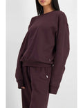 Bonds Sweats Cotton Pullover in Berry Liqueur cozy casual sweatshirt for women