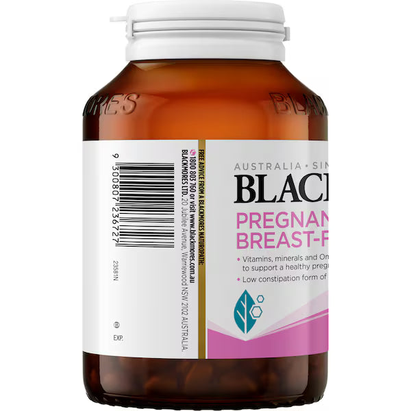 Blackmores Pregnancy & Breastfeeding Gold Vitamin Capsules 120 pack, view 3