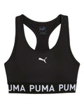 Puma 4Keeps Strong Bra for women with drycell technology, racerback straps, and branded elastic waistband