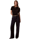 Calvin Klein women’s Pima cotton short sleeve crew neck t-shirt with logo emblem on chest
