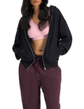 Sweats Cotton Zip Hoodie made from 100% terry cotton with ribbed cuffs, hem, kangaroo pocket, and double-lined hood for casual comfort