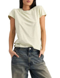 Midweight Crew Tee in 100% cotton with classic fit, crew neckline, soft jersey fabric, and timeless everyday style
