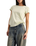 Midweight Crew Tee in 100% cotton with classic fit, crew neckline, soft jersey fabric, and timeless everyday style