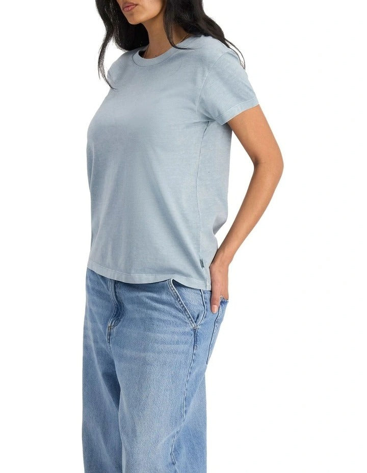 Bonds Midweight Crew Tee in Blue Jeans, view 3