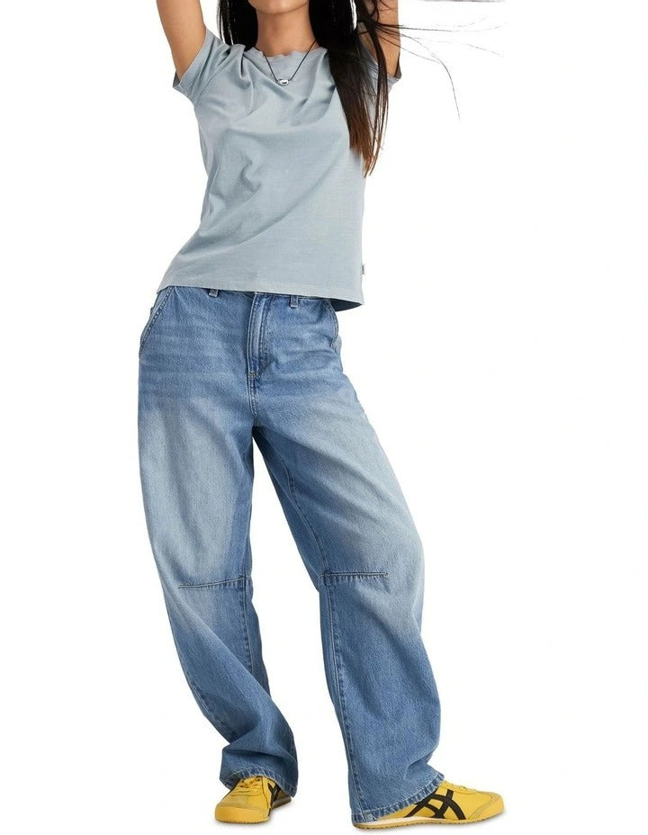 Bonds Midweight Crew Tee in Blue Jeans, view 6