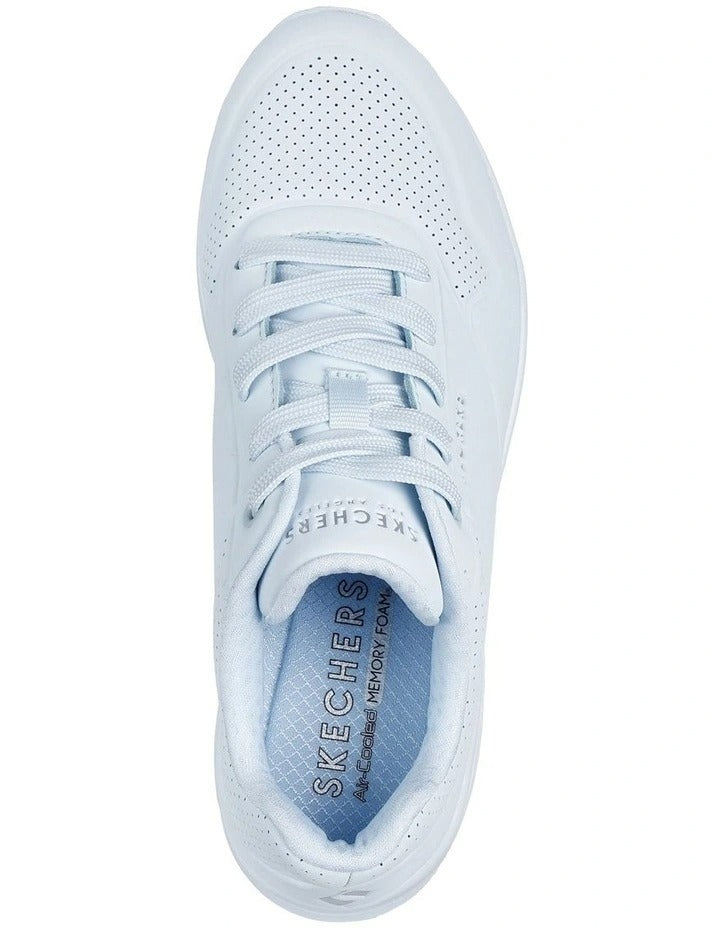 Skechers 73690 Uno Stand On Air in Light Denim, view 4