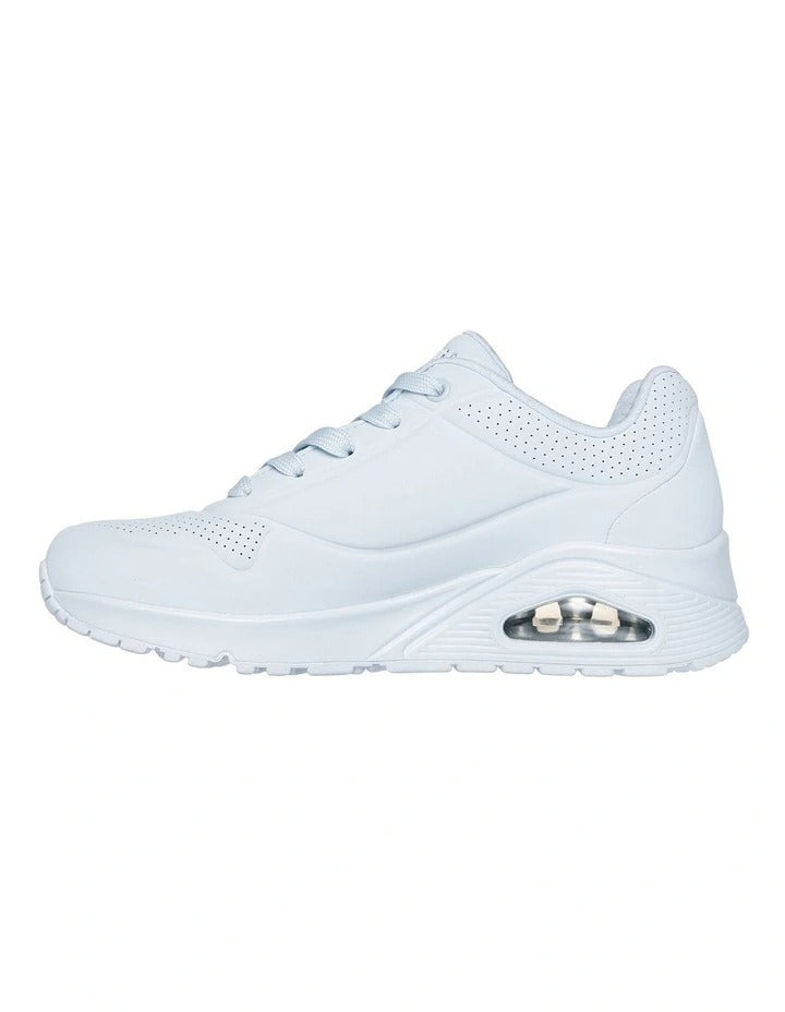 Skechers 73690 Uno Stand On Air in Light Denim, view 3