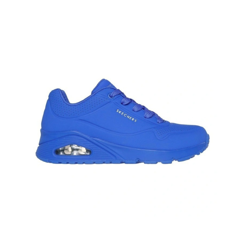 Skechers 73690 Uno Stand On Air sneakers in royal blue side view