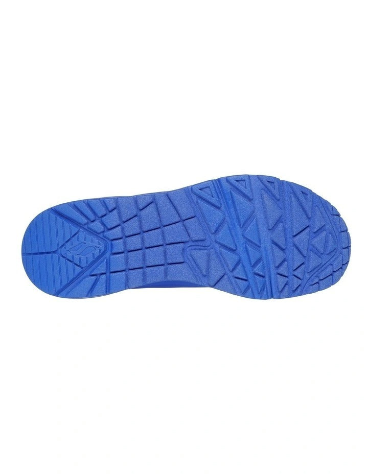 Skechers 73690 Uno Stand On Air sneakers in royal blue side view