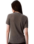 Calvin Klein women’s top in 100% viscose with classic fit and ribbed knit trim – minimalist essential for modern wardrobes