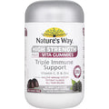 Nature's Way Adult Vita Gummies Triple Immune Support Pastilles 50 Pack with Vitamin C, Zinc, and Echinacea for Immune Health Support