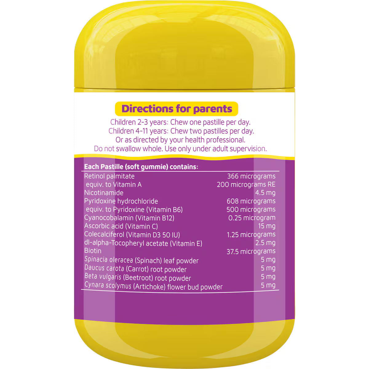 Nature's Way Kids Smart Vita Gummies Multi + Vegies 60 Pack – colorful children’s multivitamin gummies with added vegetable nutrients in a clear plastic jar.
