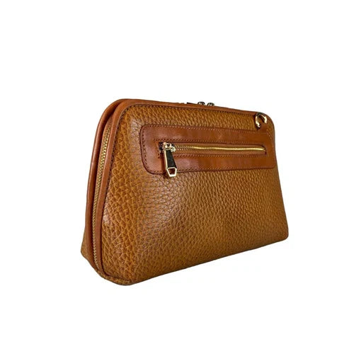 LeatherLuxe Brown Clutch Bag Shoulder Bag