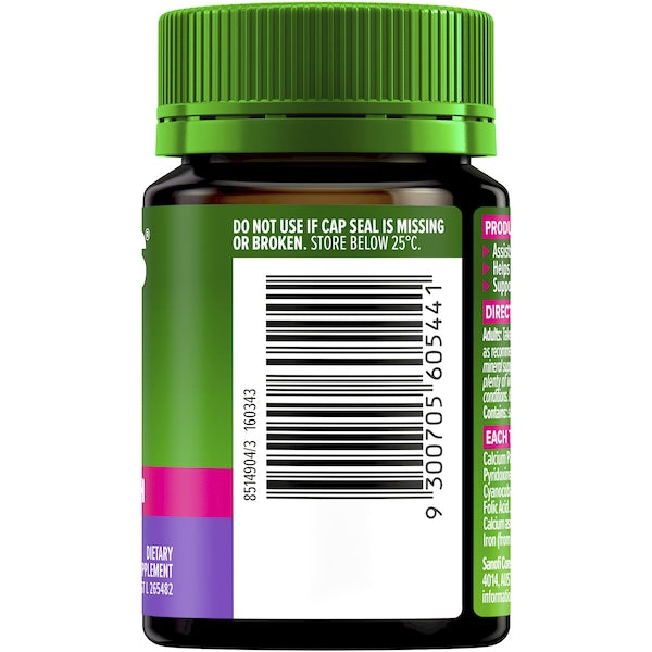 Cenovis Iron Plus Tablets for Women’s Health 80 Pack – Iron supplement supporting energy levels and reducing tiredness, formulated for women’s daily health.