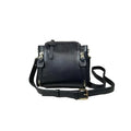 LeatherLuxe elegant black leather handbag for women – premium shoulder bag with sleek design and gold accents