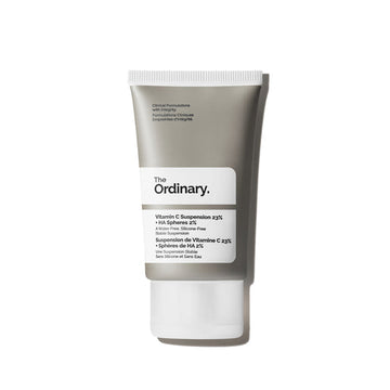 The Ordinary Vitamin C Suspension 23% + HA Spheres 2% 30mL, brightening serum with Vitamin C and hyaluronic acid for youthful skin.