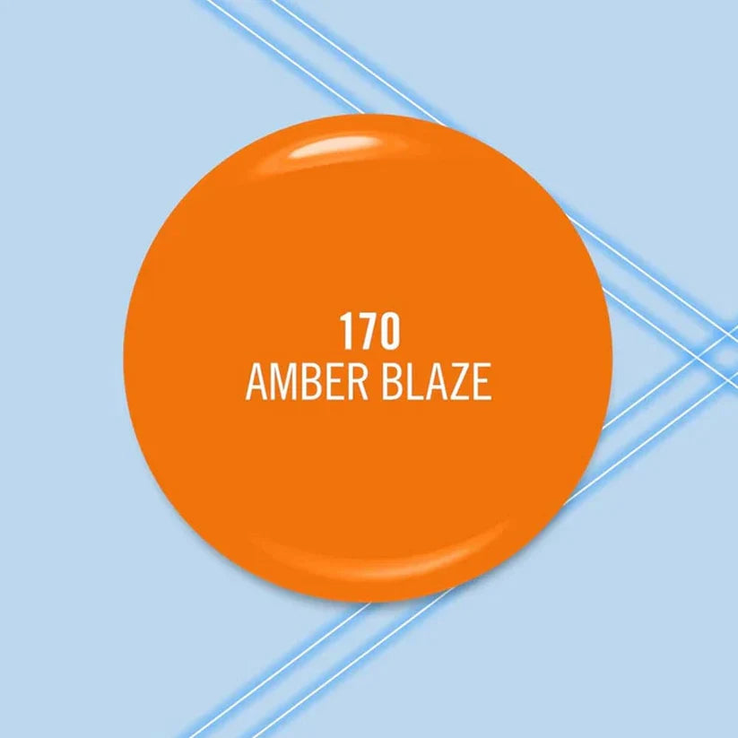 Rimmel Kind & Free Nail Polish 170 Amber Blaze 8ml warm amber shade