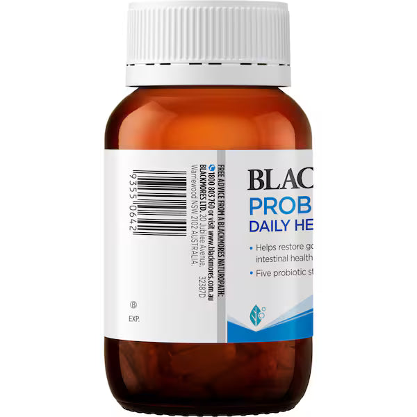 Blackmores Probiotics+ Daily Health Gut Health Vitamin Capsules 30 pack, view 4