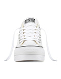 Converse Chuck Taylor All Star Lift Canvas Low Top Sneaker in White, featuring classic design with elevated platform sole.