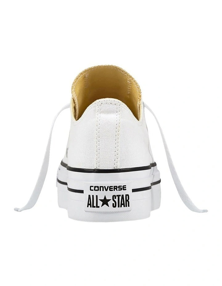 Converse Lift Chuck Taylor All Star Lift Canvas Low Top Sneaker in White, view 3