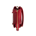 Luxury red leather handbag for women in crocodile pattern — LeatherLuxe shoulder bag with elegant design and premium finish.