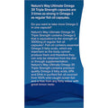 Nature's Way Ultimate Omega 3X Triple Strength Soft Capsules Lemon 60 Pack, featuring high-quality fish oil for heart and brain health, with a refreshing lemon flavor.