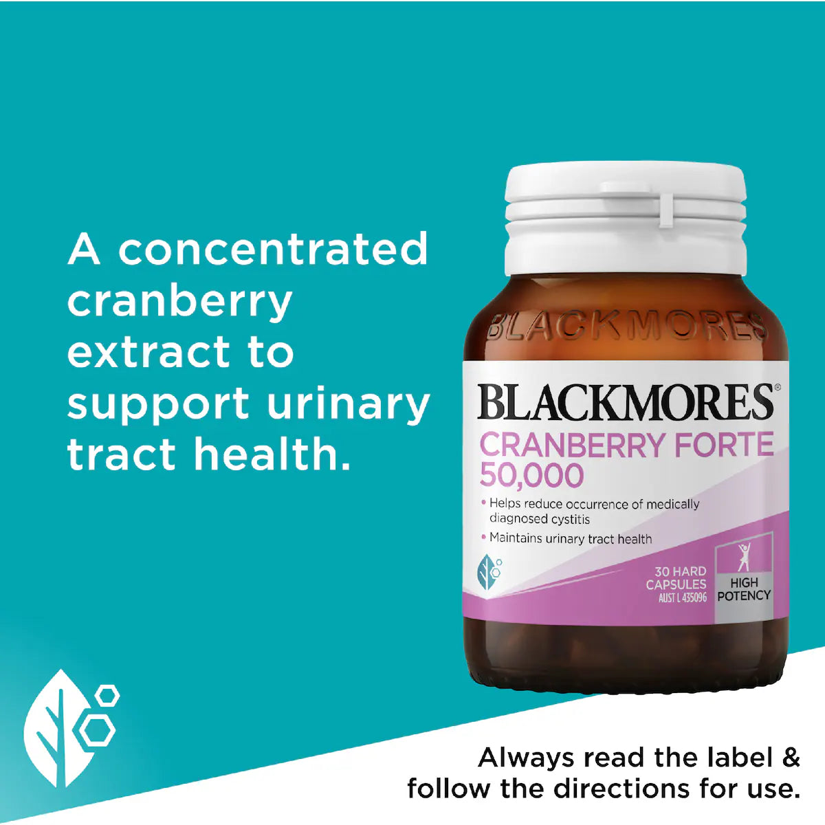 Blackmores Cranberry Forte 50000mg Capsules 30 pack, view 5