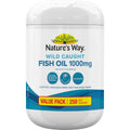 Nature's Way Wild Caught Fish Oil 1000mg Soft Capsules 250 pack – premium omega-3 supplement for heart, brain, and joint health.