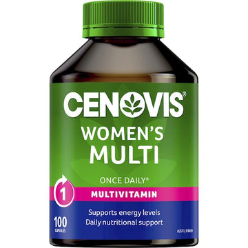 Cenovis Women’s Multivitamin Capsules 100 Pack – Daily Multi Vitamin for Energy, Health and Wellbeing